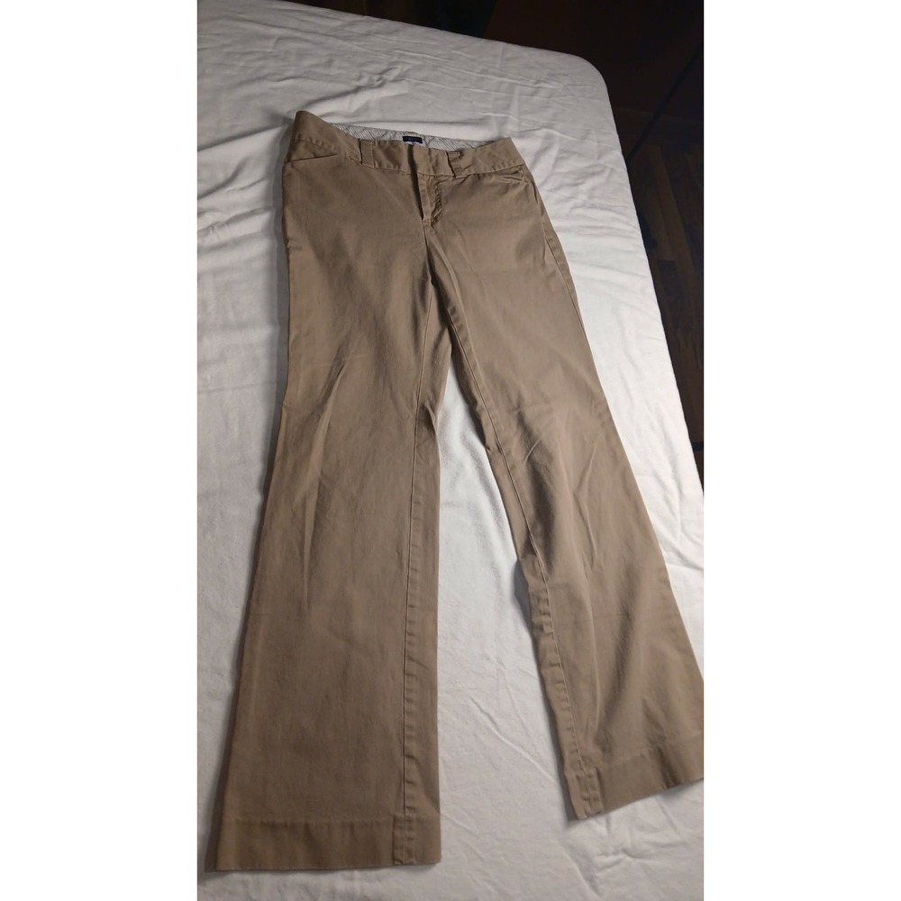 Gap Curvy Regular Stretch Tan Khaki Bootcut Chino Pants Womens 6